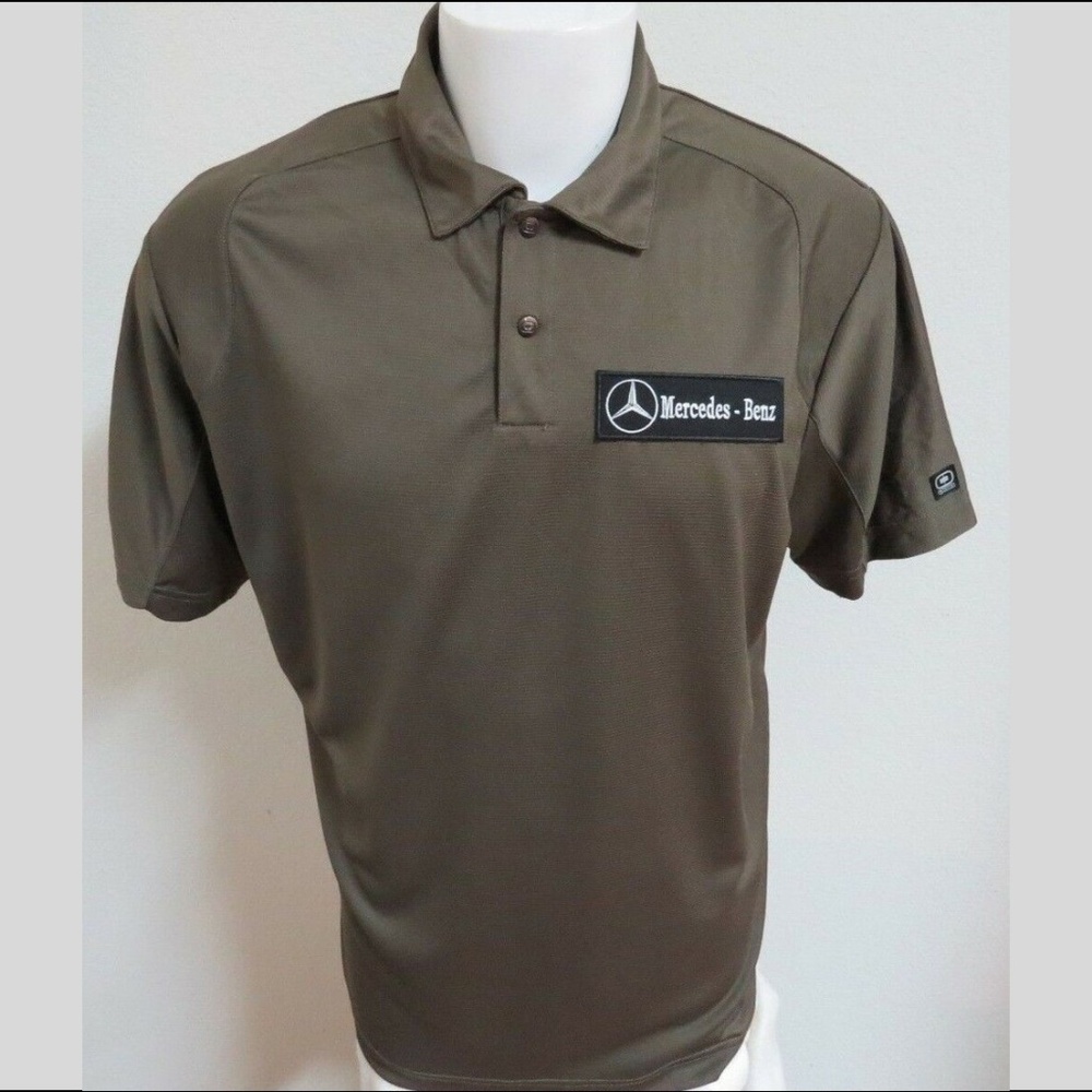 Sz L Brown OGIO Men Polyester #B50 GOlf Polo